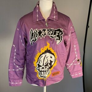 Brand X, Cute Goth, Pastel, LA Lakers Bomber Jacket Skater Streetwear Y2K